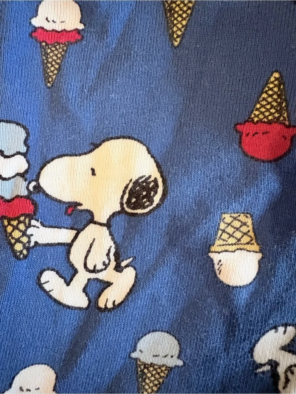 Hanna Andersson Peanuts Snoopy Dog Ice Cream Unisex Zipper 75 cm 12 18 Months